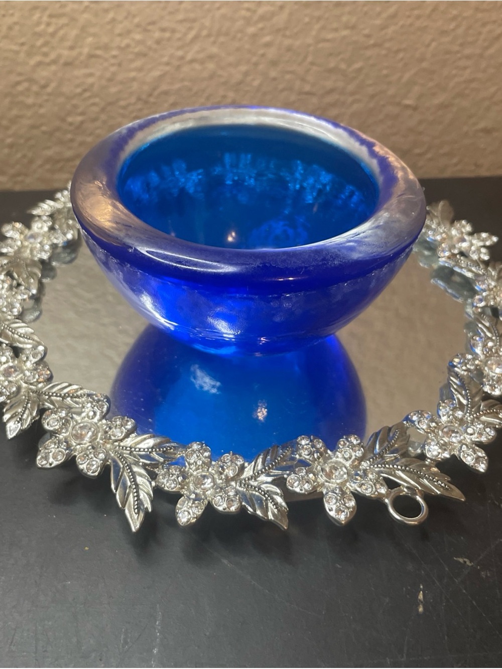 Kosta Boda Deep Cobalt Blue Glass Bowl